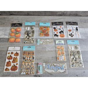 Sticker Lot - Halloween October Ghosts Scrapbooking 3D Stickers Jolee's RARE #7